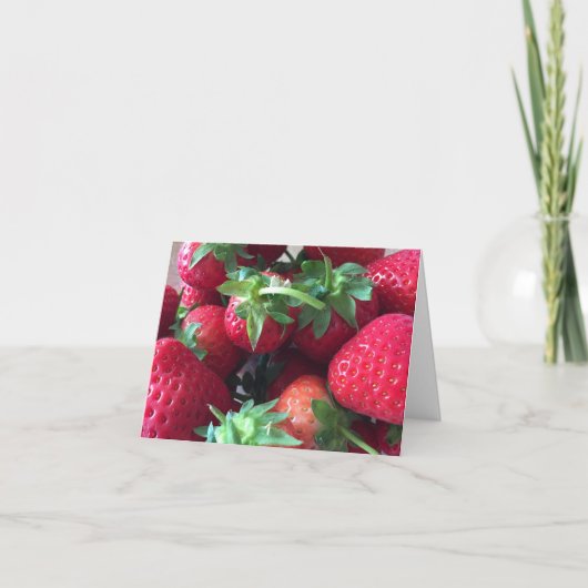 Kaart van zoete aardbeien (Voorkant)