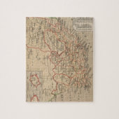  kaart van Zuid-Afrika (1880) Legpuzzel (Verticaal)