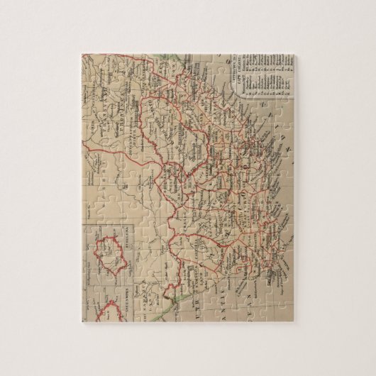 kaart van Zuid-Afrika (1880) Legpuzzel (Verticaal)