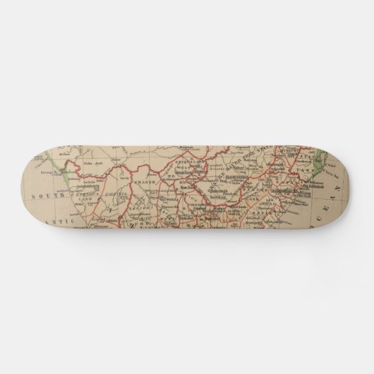  kaart van Zuid-Afrika (1880) Persoonlijk Skateboard (Horizontaal)