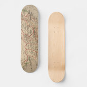  kaart van Zuid-Afrika (1880) Persoonlijk Skateboard (Voorkant)