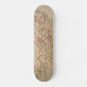  kaart van Zuid-Afrika (1880) Persoonlijk Skateboard (Voorkant)