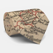  kaart van Zuid-Afrika (1880) Stropdas (Opgerold)