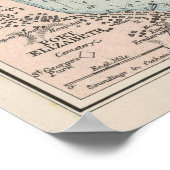  kaart van Zuid-Afrika (1892) Poster (Hoek)