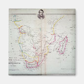 Kaart van Zuid-Afrika Magneet (Voorkant)