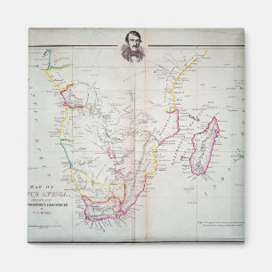 Kaart van Zuid-Afrika Magneet