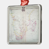 Kaart van Zuid-Afrika Metalen Ornament (Links)