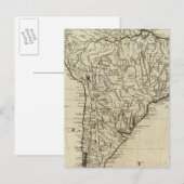 Kaart van Zuid-Amerika (Voorkant / Achterkant)