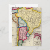 Kaart van Zuid-Amerika (Voorkant / Achterkant)