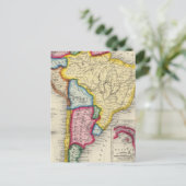 Kaart van Zuid-Amerika (Staand voorkant)