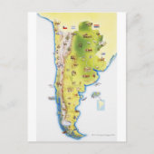 Kaart van Zuid-Amerika (Voorkant)