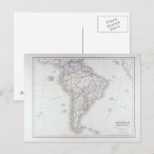 Kaart van Zuid-Amerika (Voorkant / Achterkant)