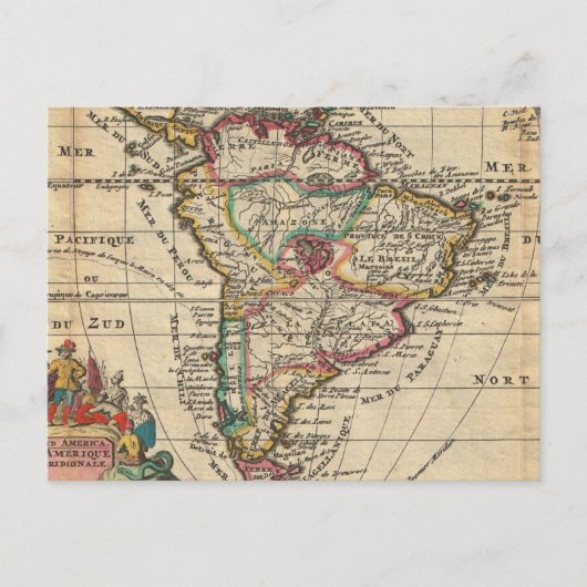  kaart van Zuid-Amerika (1747) (Voorkant)