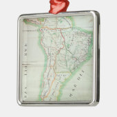 Kaart van Zuid-Amerika, 1777 Metalen Ornament (Links)