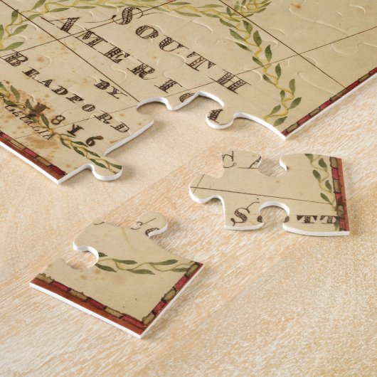  kaart van Zuid-Amerika (1816) Legpuzzel (Zijkant)