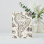 kaart van Zuid-Amerika (1850) (Staand voorkant)