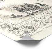  kaart van Zuid-Amerika (1850) Poster (Hoek)