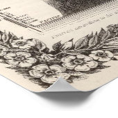  kaart van Zuid-Amerika (1858) Poster (Hoek)