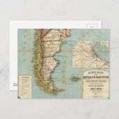  kaart van Zuid-Amerika (1914) (Voorkant / Achterkant)