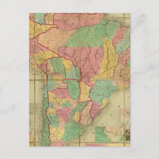 Kaart van Zuid-Amerika 2 (Voorkant)