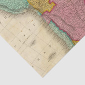 Kaart van Zuid-Amerika 4 Tissuepapier (Detail)