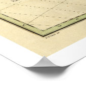 Kaart van Zuid-Amerika door Finley 1826 Poster (Hoek)