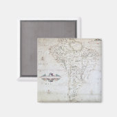 Kaart van Zuid-Amerika Magneet (Voorkant / Achterkant)