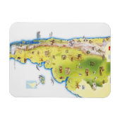 Kaart van Zuid-Amerika Magneet (Horizontaal)