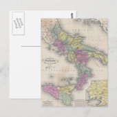  kaart van Zuid-Italië (1853) (Voorkant / Achterkant)