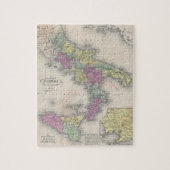  kaart van Zuid-Italië (1853) Legpuzzel (Verticaal)