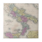  kaart van Zuid-Italië (1853) Tegeltje (Voorkant)
