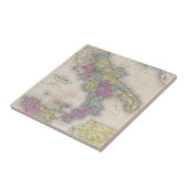  kaart van Zuid-Italië (1853) Tegeltje (Zijkant)