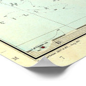 Kaart van Zuid-Italië en Malta (1891) Poster (Hoek)