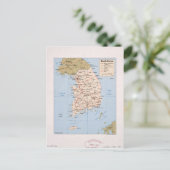 Kaart van Zuid-Korea (1989) (Staand voorkant)