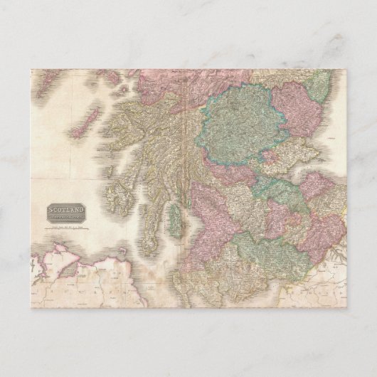 kaart van Zuid-Schotland (1818) (Voorkant)