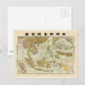 Kaart van Zuidoost-Azië (1936) (Voorkant / Achterkant)