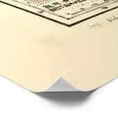 Kaart van Zuidoost-Azië (1936) Poster (Hoek)