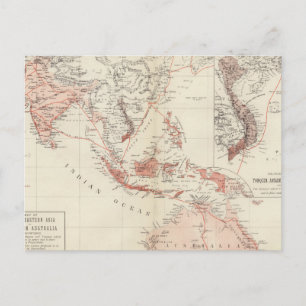 Kaart van Zuidoost-Azië en Noord-Australië