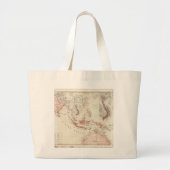 Kaart van Zuidoost-Azië en Noord-Australië Grote Tote Bag (Voorkant)