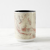 Kaart van Zuidoost-Azië en Noord-Australië Mok (Midden)