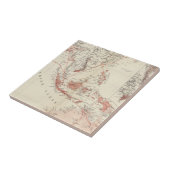 Kaart van Zuidoost-Azië en Noord-Australië Tegeltje (Zijkant)