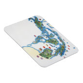 Kaart van Zuidoost-Azië Magneet (Rechterzijde)