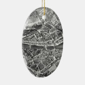  kaart van Zürich Zwitserland (1850) Keramisch Ornament (Rechts)