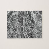 kaart van Zürich Zwitserland (1850) Legpuzzel (Horizontaal)