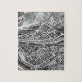 kaart van Zürich Zwitserland (1850) Legpuzzel (Verticaal)