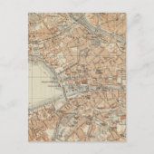 kaart van Zürich Zwitserland (1913) (Voorkant)