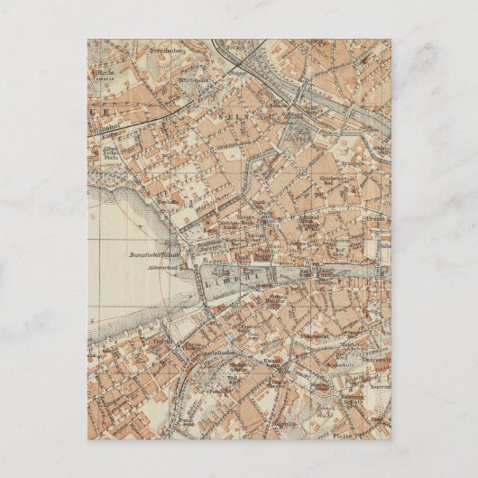  kaart van Zürich Zwitserland (1913) (Voorkant)