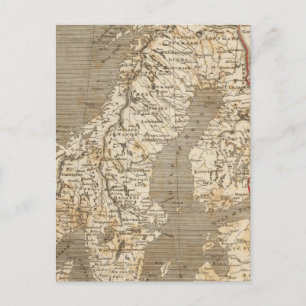 Kaart van Zweden, Noorwegen door Arrowsmith