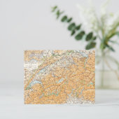  kaart van Zwitserland (Staand voorkant)