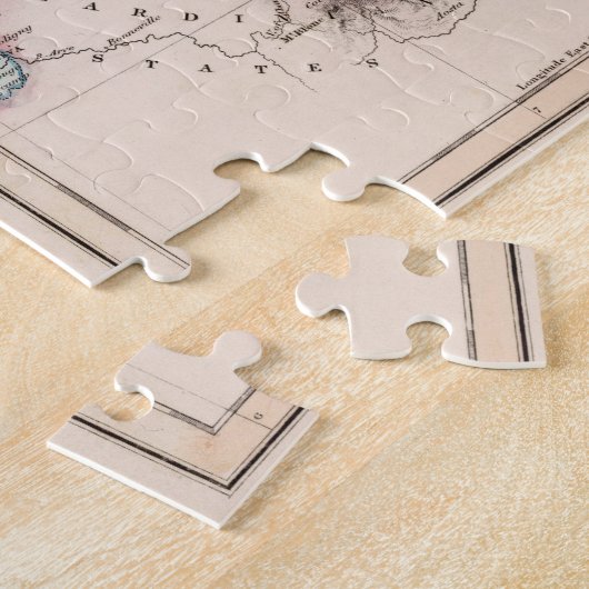 kaart van Zwitserland (1832) Legpuzzel (Zijkant)